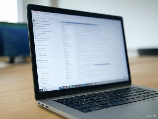 Laptop screen displaying SaneBox AI email management interface.