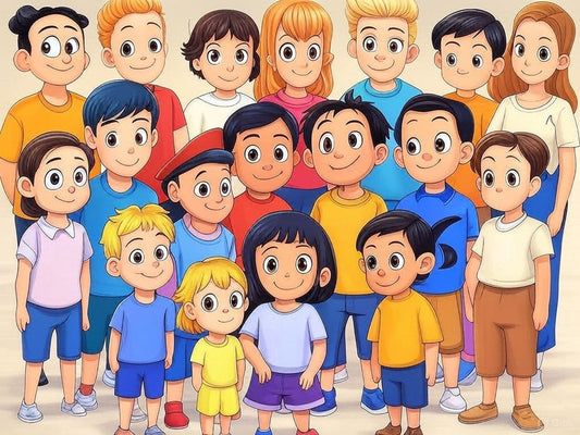 Different art styles of cartoons