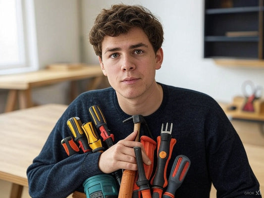 Data Analyst holding tools