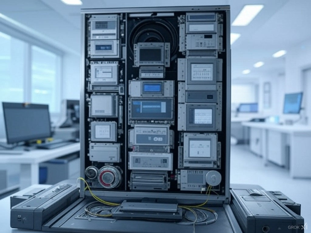 Заманауи компьютерлік зертханада AI анықтау жүйесінің кеңейтілген баптауы.