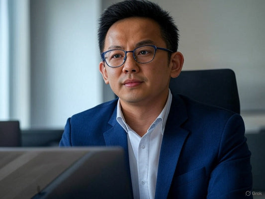 Man researching AI websites