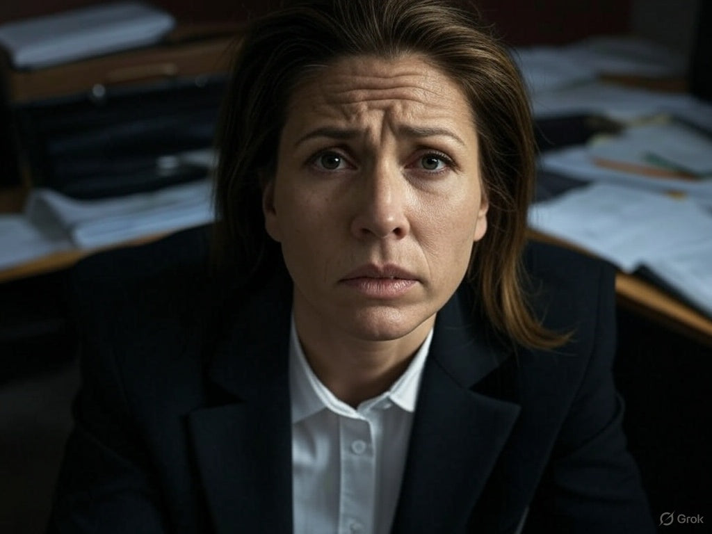 Zestresowana kobieta