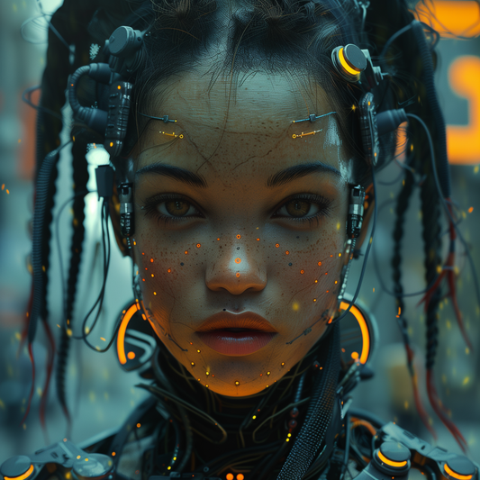 Futuristic person