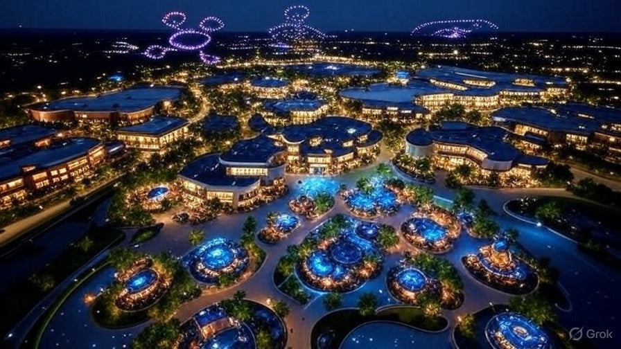 Disney Springs Drone Show: How AI Powers the Swarm