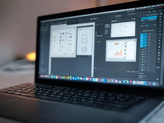 GIMP AI tools interface on laptop screen for advanced image editing.