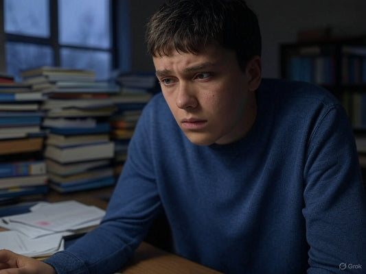 Boy worried about plagiarism