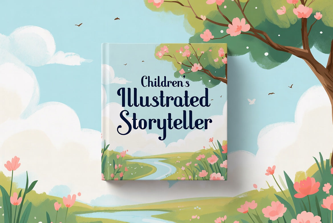 Haurren Ipuin Kontalari Ilustratuaren Logotipoa