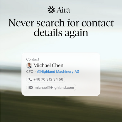 Աիրան գտնում է կոնտակտներ